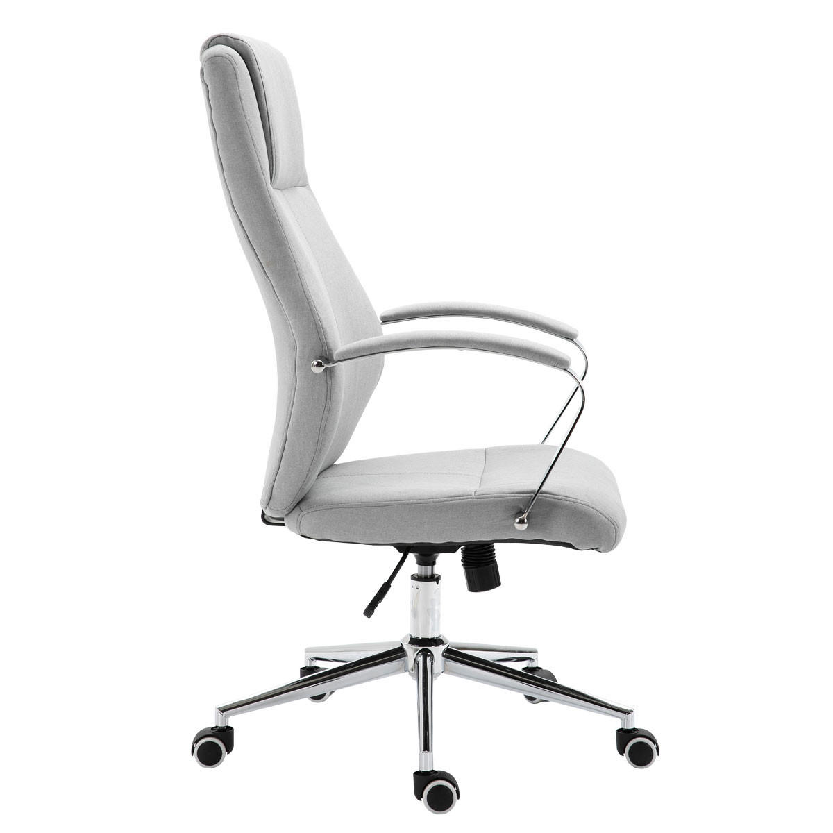 DREHSTUHL MELLOW Stoffbezug Hellgrau - Grau, Textil (64/113/56cm) - SVITA