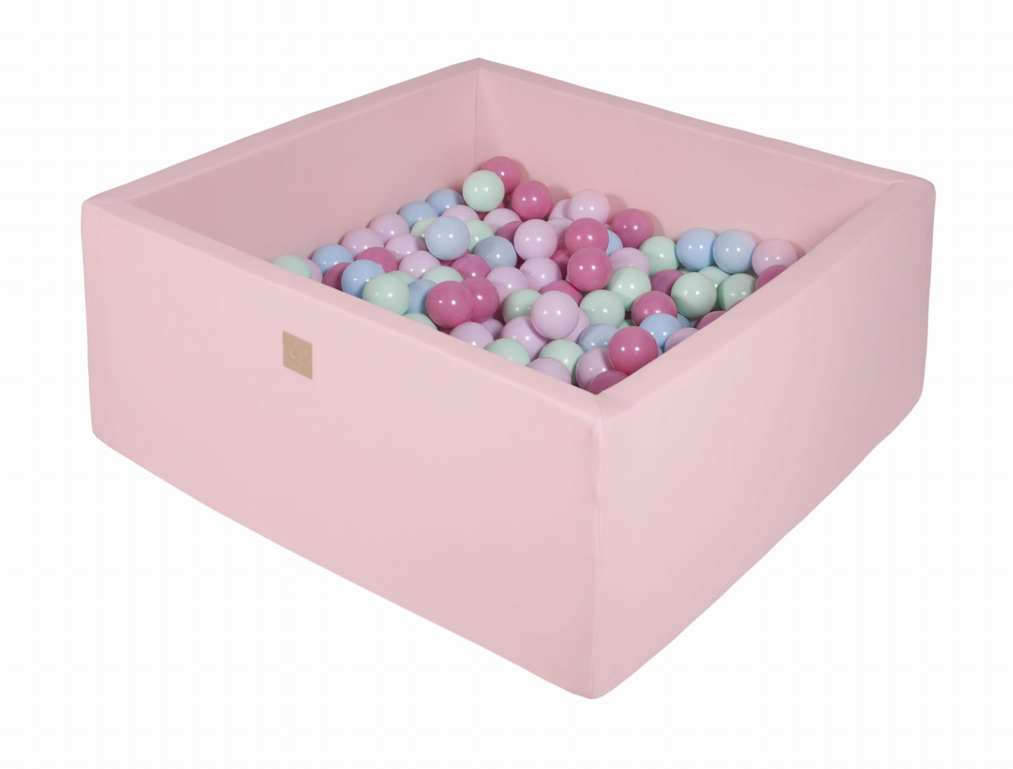 BÄLLEBAD für Kinder, Cotton, Hellrosa - Hellrosa/Dunkelrosa, Textil (90/90/40cm) - MeowBaby