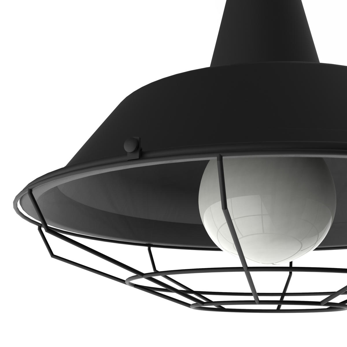 HÄNGELEUCHTE - Schwarz, Metall (35/35/30cm) - Lumicom