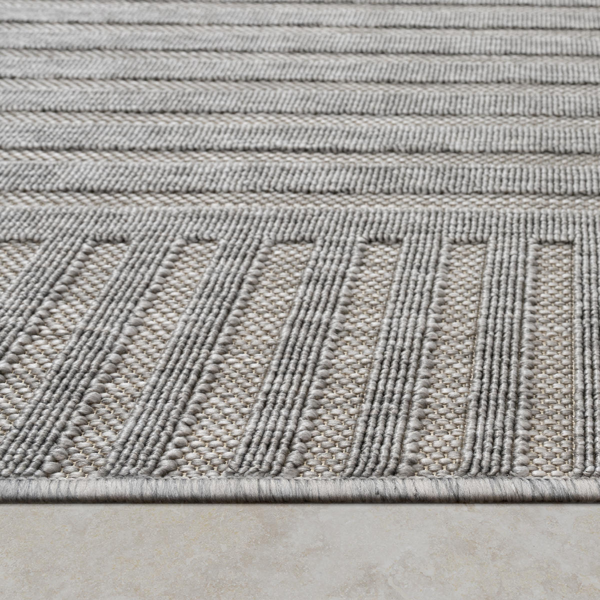 OUTDOORTEPPICH 160/230 cm Brugge 227 - Grau, Textil (160/230cm) - Paco Home