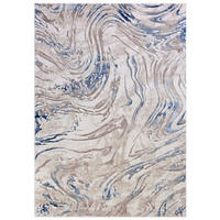 KOBEREC béžový krémový modrý - 80 x 150 cm - svetlomodrá/béžová, textil (80/150cm) - Mazovia