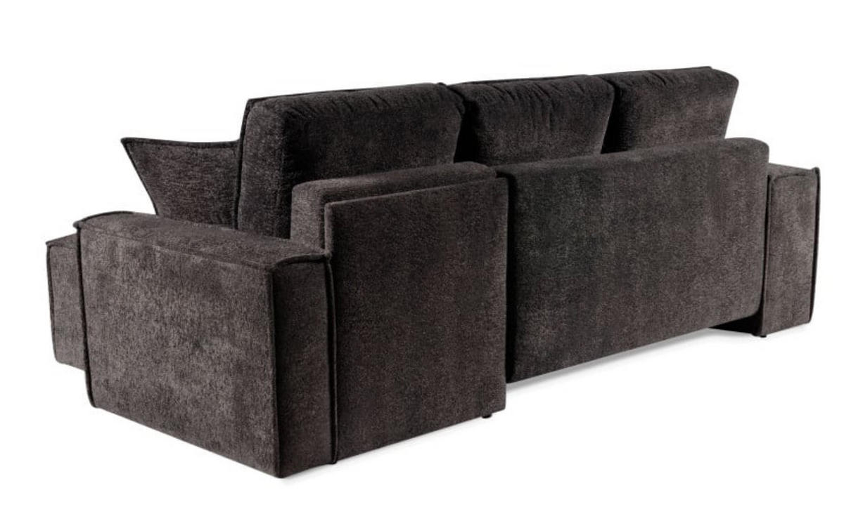 ECKSOFA Graphit Colin - Graphitfarben, Holzwerkstoff (268/155cm) - Sepro Meble