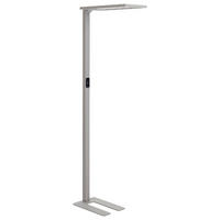 STEHLAMPE Orion 30/61/196 cm - Silberfarben, Metall (30/61/196cm) - Beliani