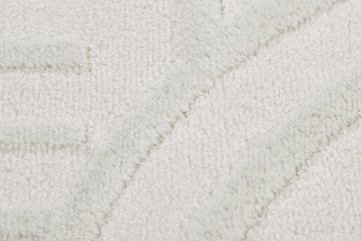 TEPPICH HYGGE Weiß 120/170 cm - Weiß, Kunststoff (120/170cm) - Tapiso