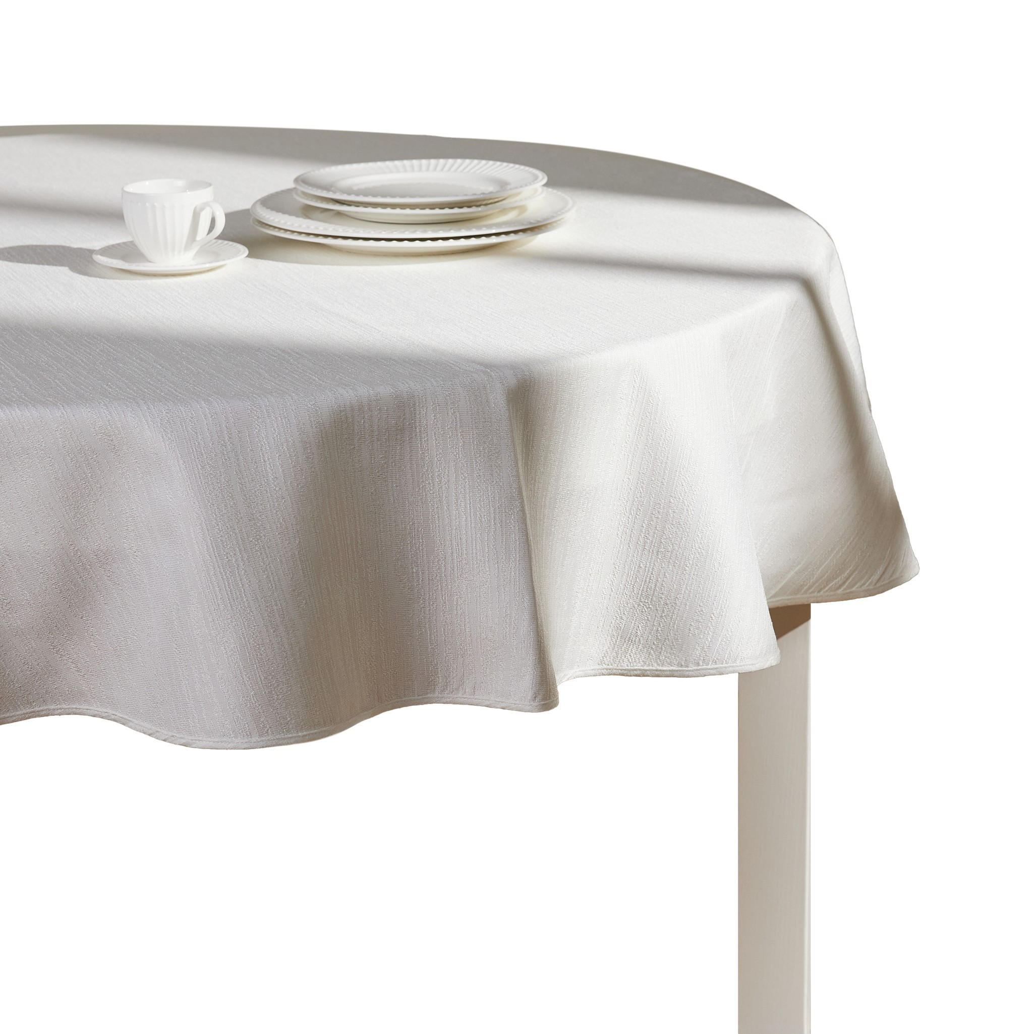 TISCHDECKE Scilio - Weiß, Textil (160cm) - home&you