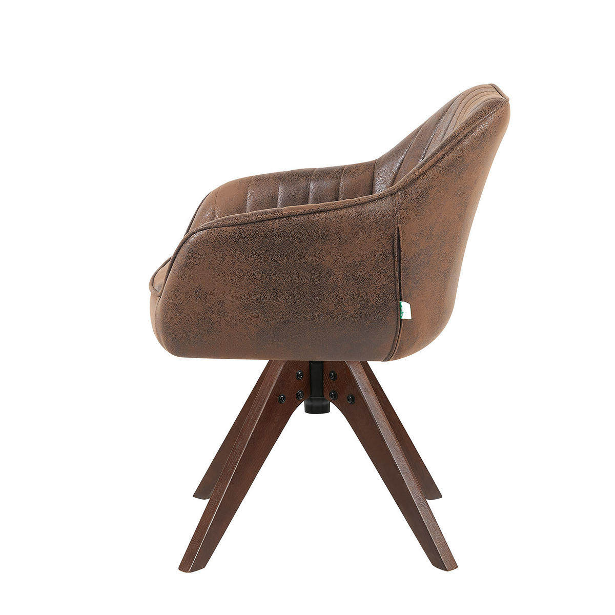 ARMLEHNSTUHL Mika-Finn 2er-Set - Nussbaumfarben/Braun, Eichenholz/Holz (60/82/61cm) - DUBI Möbel