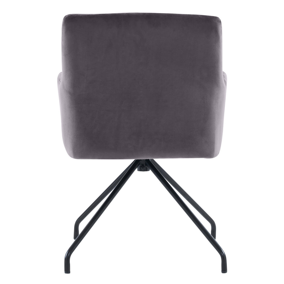 ESSZIMMERSTÜHLE 2er-Set Samt Rautenmuster Grau - Dunkelgrau, Textil (49/85/49cm) - FLIEKS