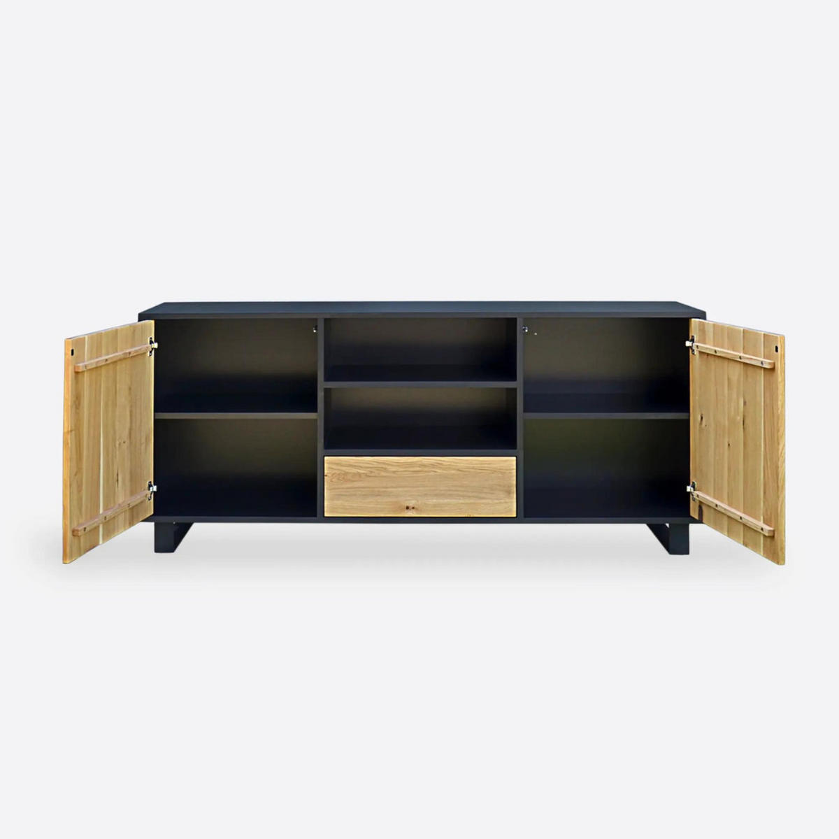 HOLZ-TV-KONSOLE für das Wohnzimmer CARLA - Eichefarben, Holz (160/70/40cm) - Rawood Furniture