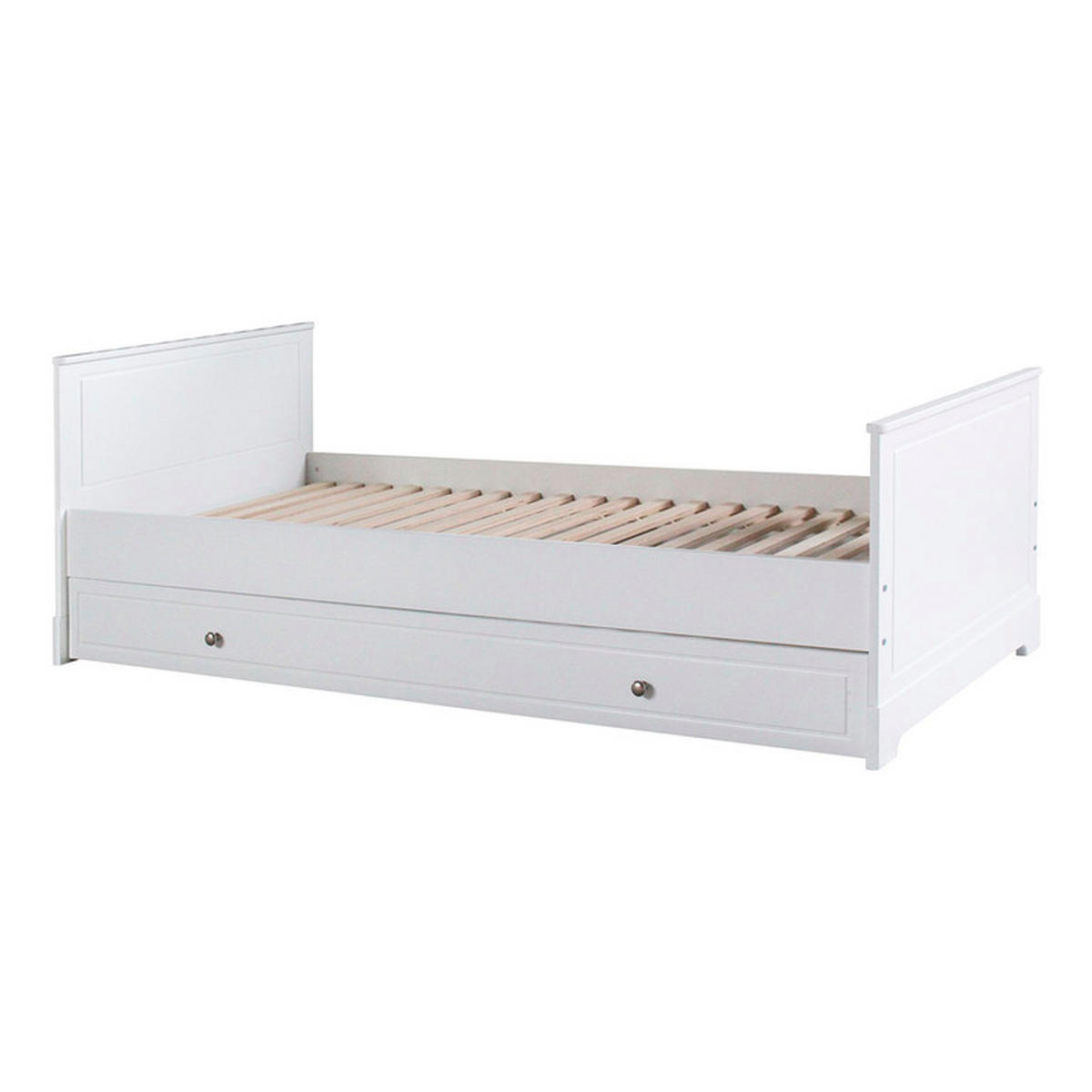 BETT 90/200 Weiß - Weiß, Holzwerkstoff (90/200cm) - Petits-meubles