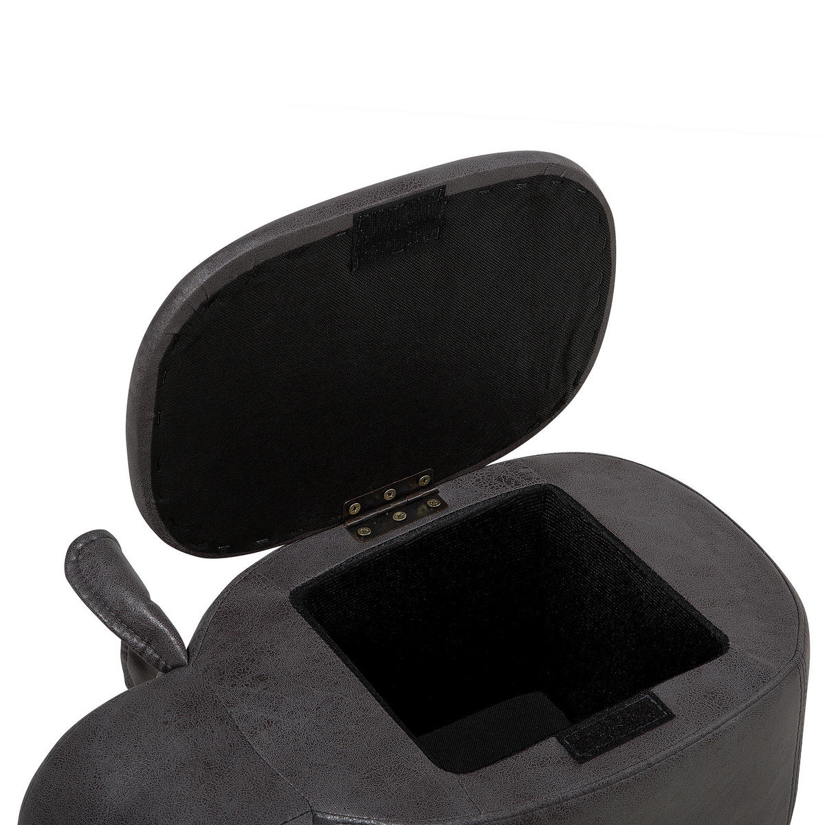 TIERHOCKER Elephant 32/70/35 cm - Grau, Kunststoff/Textil (70/35/32cm) - Beliani