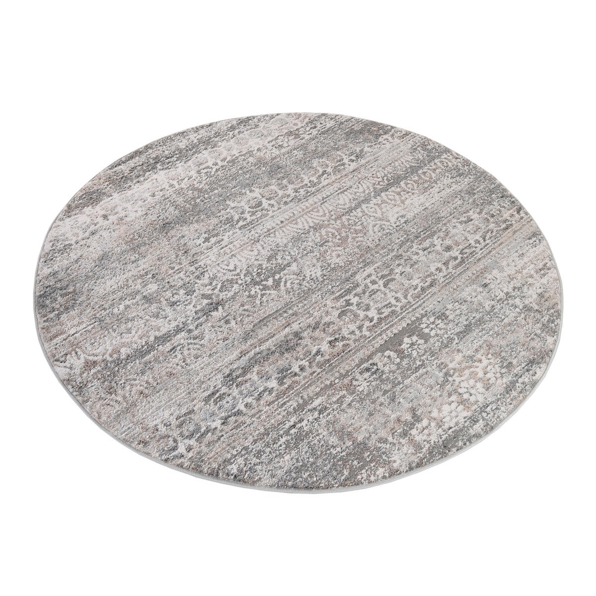 TEPPICH VALLEY Grau Rund 200/200 cm - Grau, Textil (200/200cm) - Tapiso