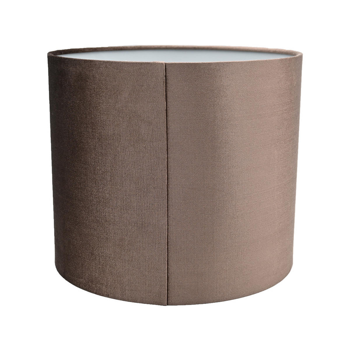 LAMPENSCHIRM Ø30x25,5 cm, Samt, Braun - Braun, Textil (30/30/25.5cm) - dasmöbelwerk