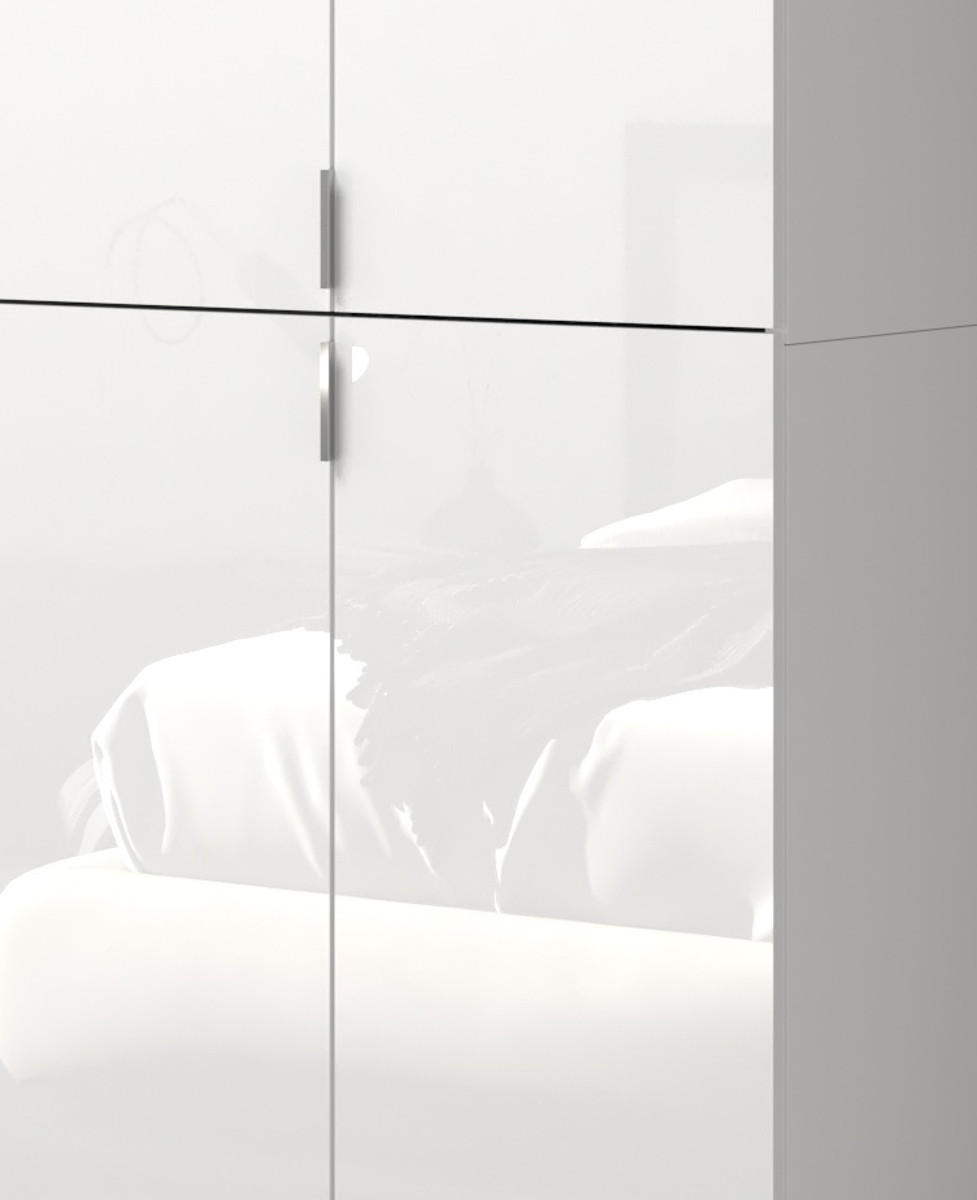 Thumbnail - Inn.Furn Kommode, Weiß, Weiß Hochglanz, Metall, Nachbildung, Uni, 8 Fächer, Rechteckig, 91x99x34 cm, FSC Mix, Wohnzimmer...