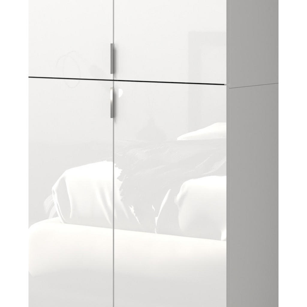 Thumbnail - Inn.Furn Schuhschrank, Weiß Hochglanz, Kunststoff, Nachbildung, Uni, 11 Fächer, 91x193x34 cm, FSC Mix, Garderobe, Garder...