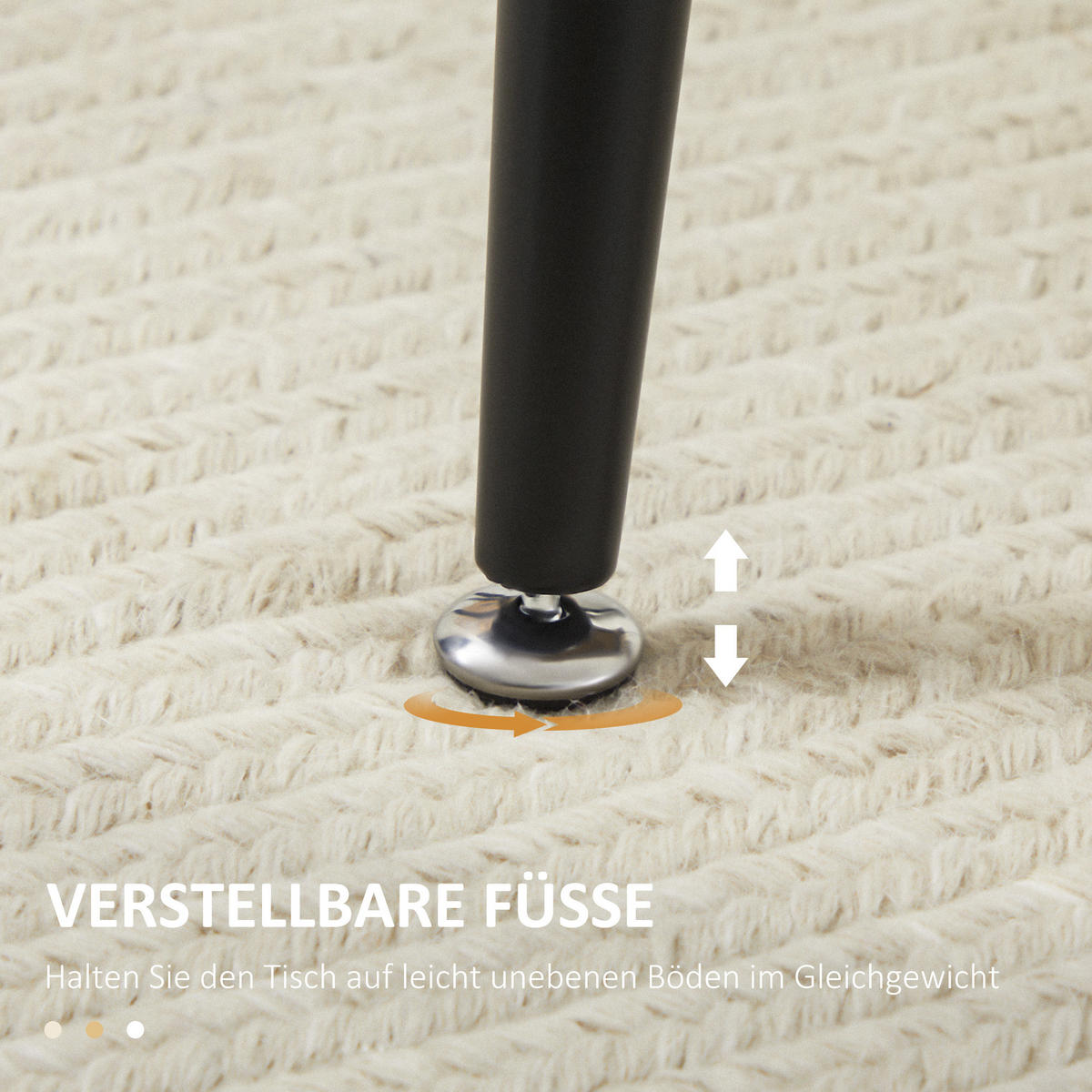 ESSTISCH Küchentisch Esszimmertisch für 4 Personen, Speisetisch mit Stahlbeine - Naturfarben, Holzwerkstoff/Metall (140/80/76cm) - HOMCOM