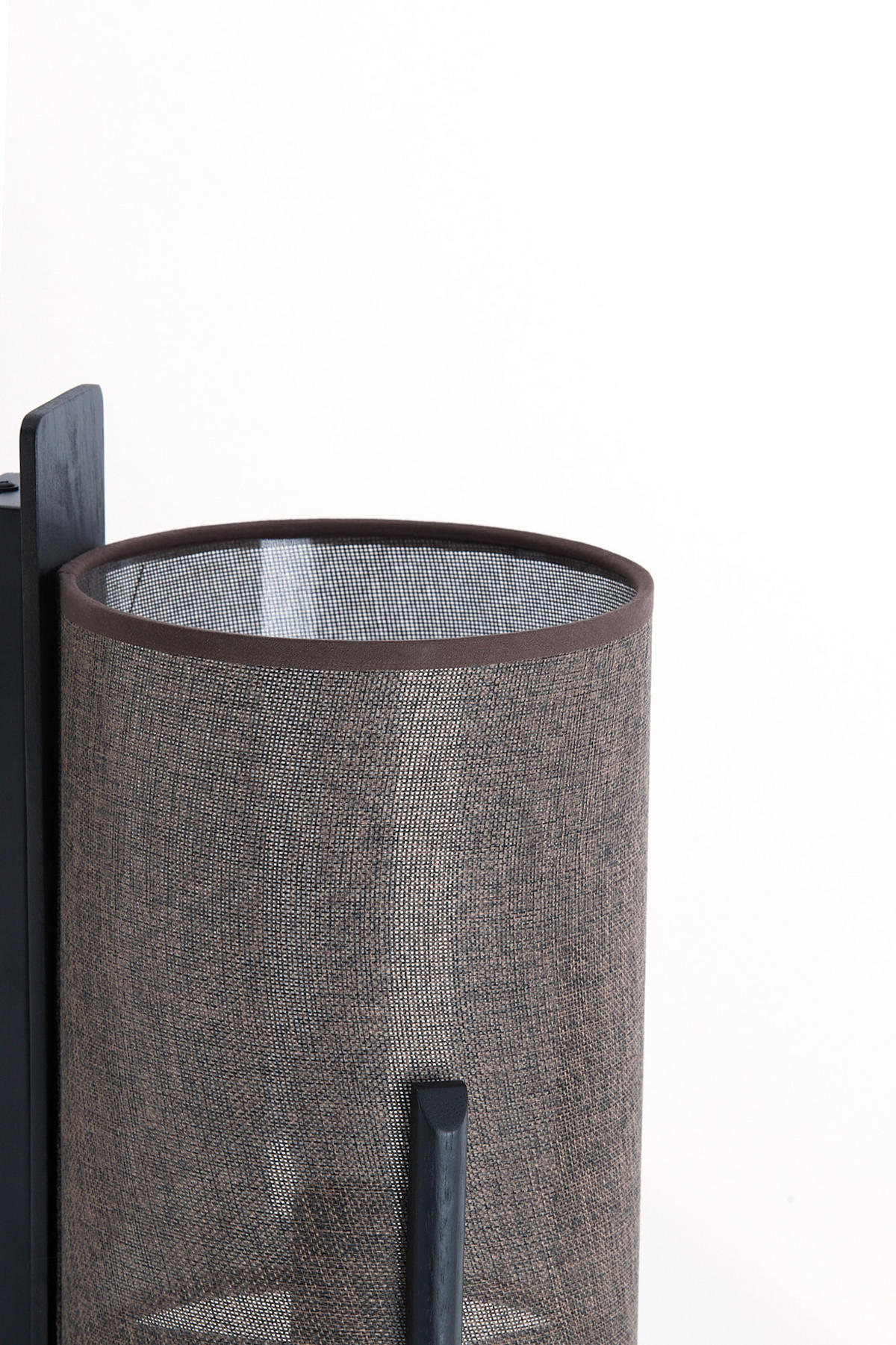 WANDLEUCHTE Litto Schwarz Ø22/36 cm - Schwarz, Holz (18/36/22cm) - Light & Living