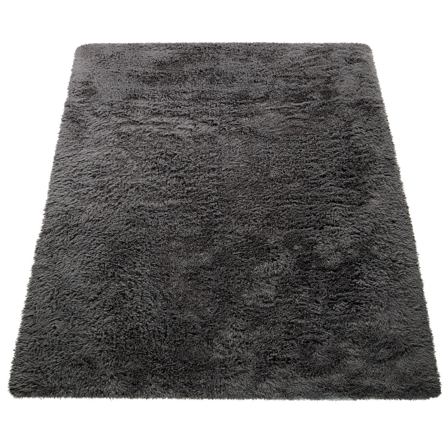 HOCHFLORTEPPICH 80/150 cm Silky 591 - Anthrazit, Textil (80/150cm) - Paco Home
