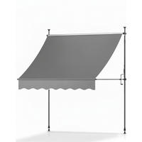 BALKONMARKISE SolVision BM3 Klemmmarkise 2,0x1,8m Anthrazit - Anthrazit, Textil (1800/1/2000cm) - Sol Royal
