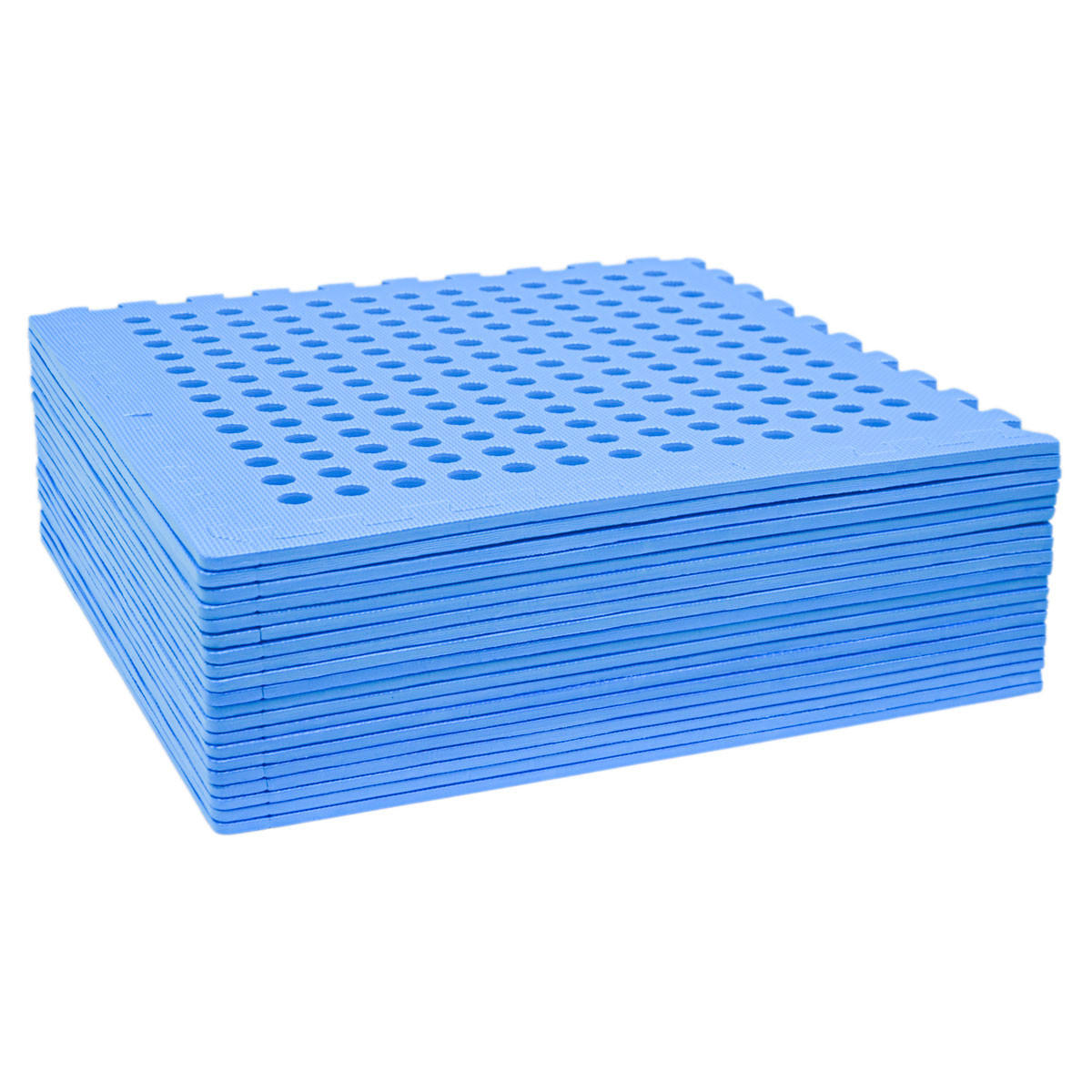 POOLMATTEN 7m² 20 EVA Matten 62 cm Blau - Blau, Kunststoff (62/62cm) - eyepower