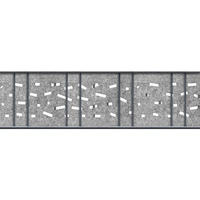 SICHTSCHUTZSTREIFEN Design Vlies Criss Cross für Doppelstabmatten Hellgrau 2,6m - Hellgrau, Kunststoff (260/19cm) - ZAUN|ZU