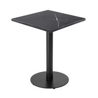 ESSTISCH, Schwarz - Schwarz, Metall (60/60/72cm) - Oviala