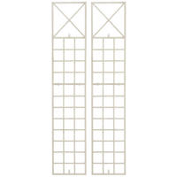 RANKGITTER Trifo - 2er Set antik-creme - Naturfarben, Metall (40/198/2cm) - TPFLiving