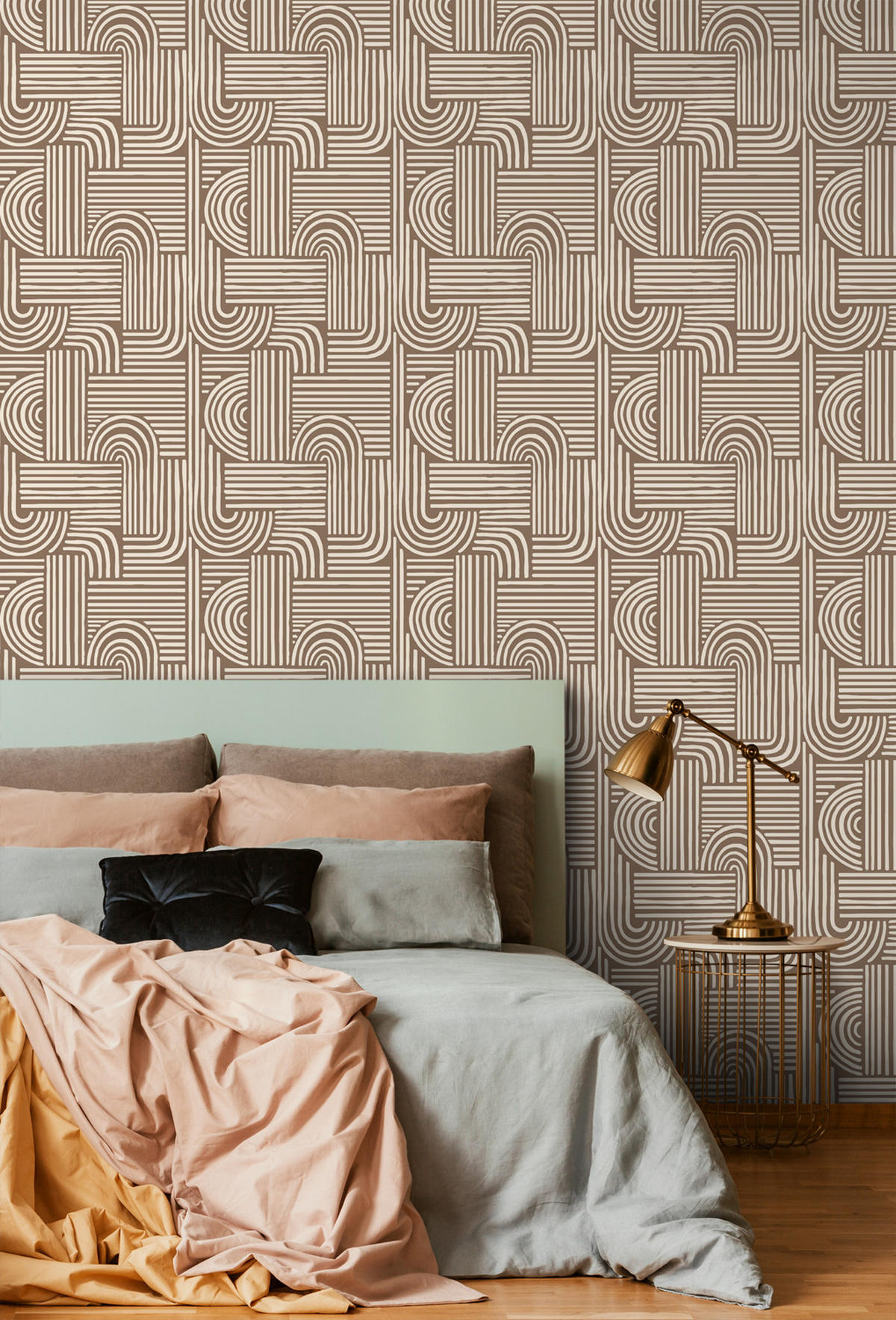 TAPETE 3D-Muster 50 x 900 cm - Braun, Papier (50/900cm) - ESTAhome
