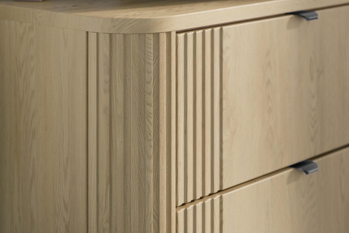 WASCHBECKENUNTERSCHRANK Cremona 2 Schublade Eiche - 80 x 46 x 54 cm - Eichefarben, Holz (80/54/46cm) - Badplaats