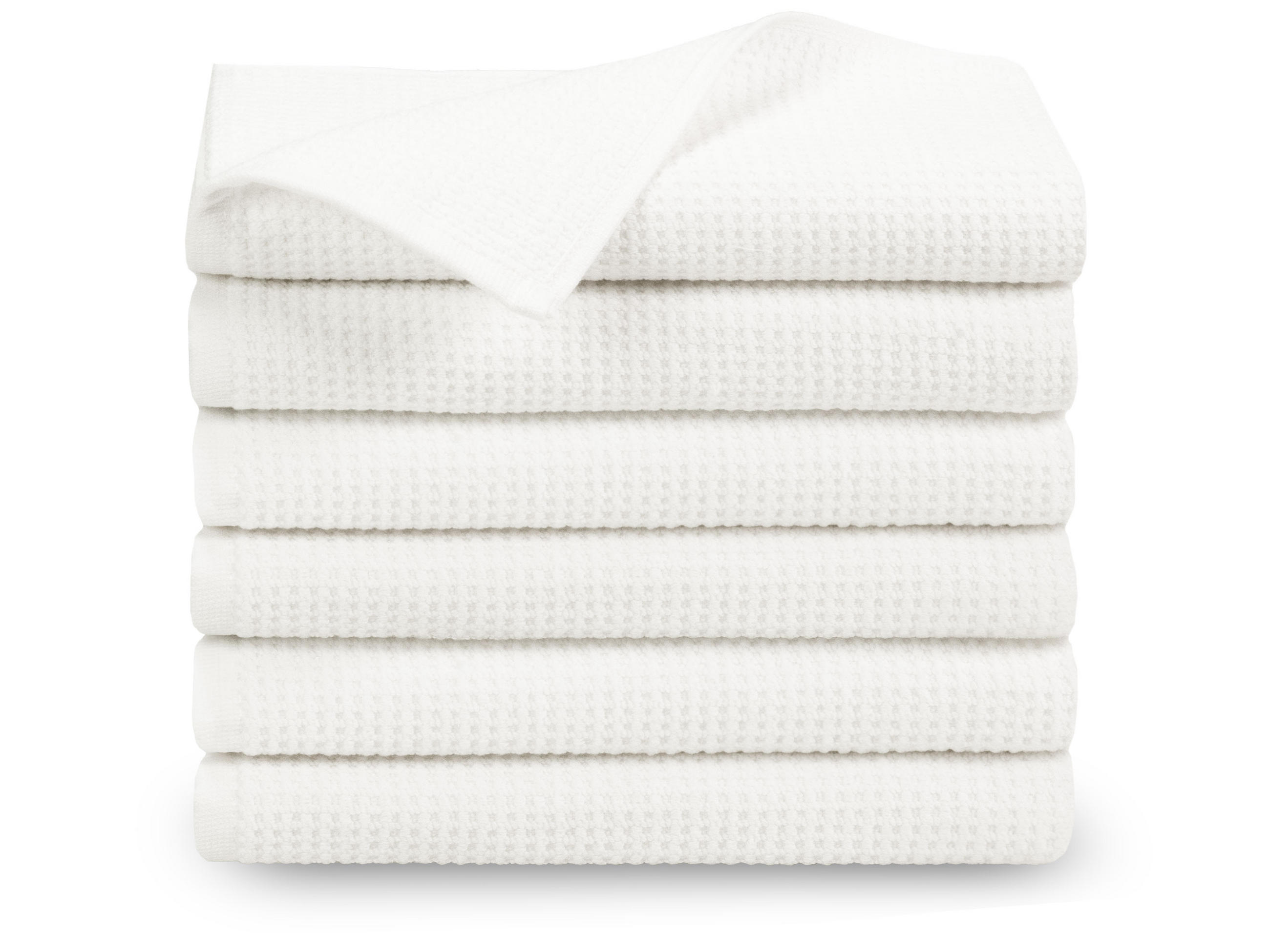 HANDTÜCHER, 6er-Set, 50x100 cm, 100% Baumwolle, Weiß - Weiß, Textil (50/100cm) - Zollner