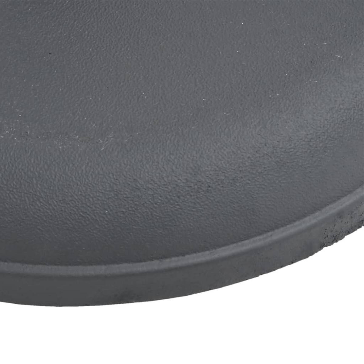 SONNENSCHIRMSTÄNDER Ø32/35/38 Mm Mast 25 Kg Rund - Grau, Stein (49.5/49.5cm) - vidaXL