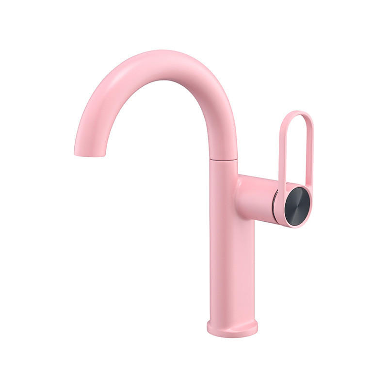 WASCHTISCHARMATUR, 29,5 x 20 cm, Sicherung - Pink, Metall (47.8/8/29.5cm) - Vallsero