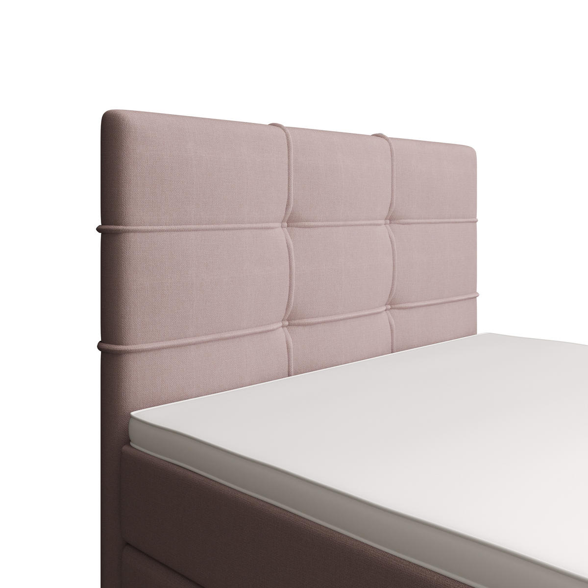 BOXBETT FADO 1 100x200, mit Matratze H3 und Topper, Cosmic 14 - Rosa, Holz/Kunststoff (100/200cm) - Bedante