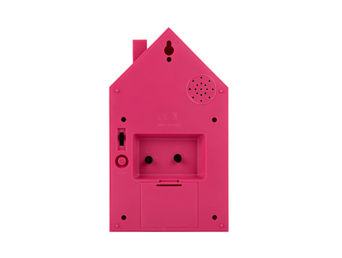 WECKER Modern Cuckoo 12/12/20 cm - Pink, Kunststoff (12/20/12cm) - Karlsson