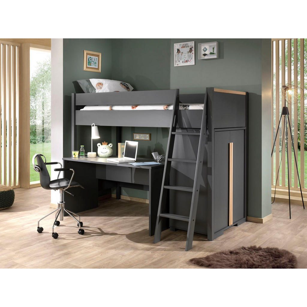 Thumbnail - 58aufmkessel Kinderzimmer, Anthrazit, Holz, 220x160x120 cm, Kinder- & Jugendzimmer, Jugendmöbel, Komplette Kinder- & Jug...