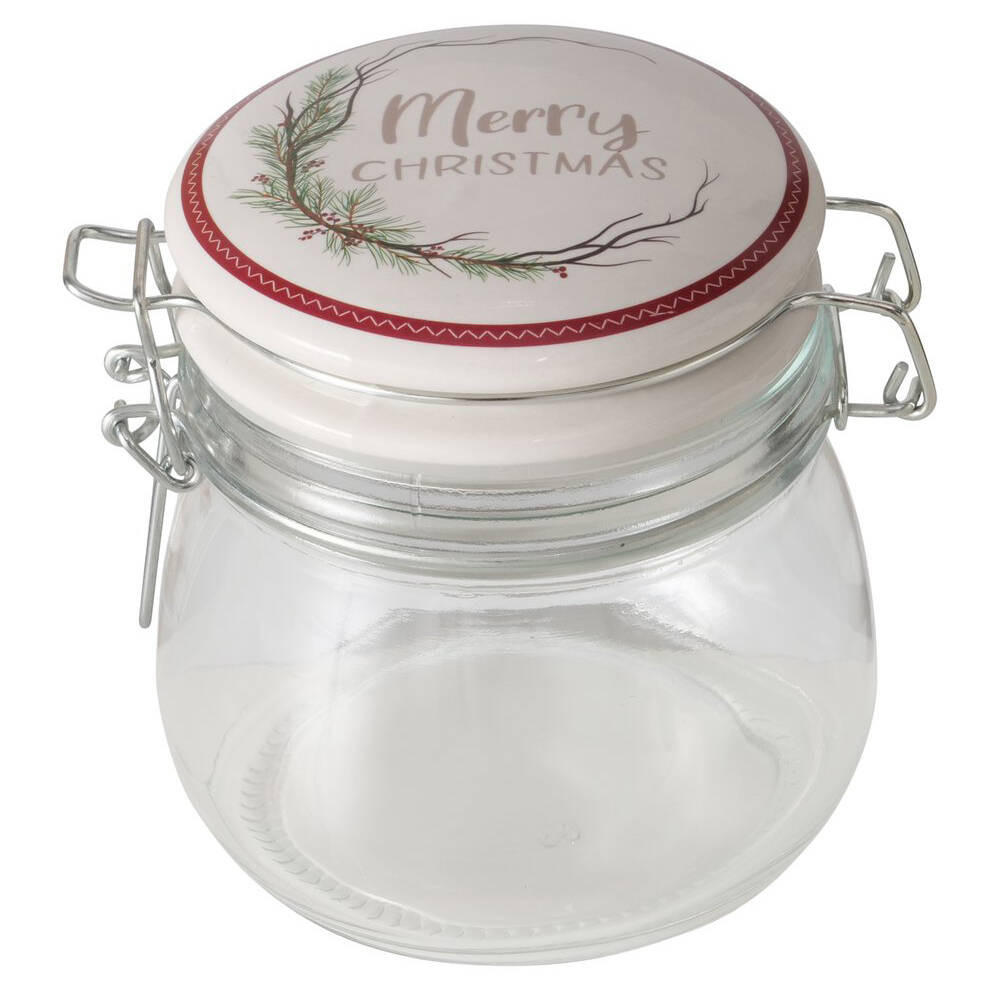 GLASBEHÄLTER Charlene 450 ml - Transparent, Glas (10/11.5/13cm) - Boltze Home