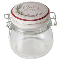 GLASBEHÄLTER Charlene 450 ml - Transparent, Glas (10/11.5/13cm) - Boltze Home