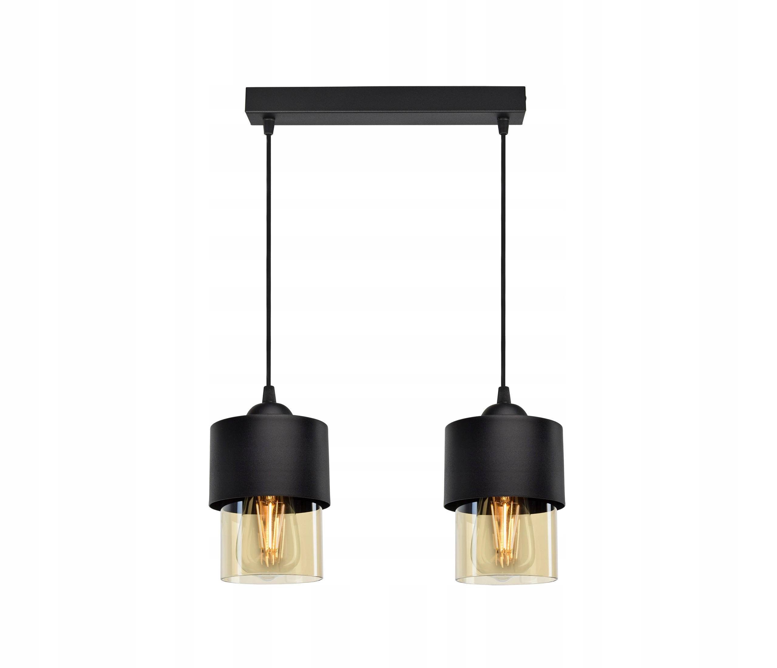 PENDELLEUCHTE Hege - Transparent/Schwarz, Glas/Metall (12/35/80cm) - kiki design