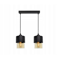 PENDELLEUCHTE Hege - Transparent/Schwarz, Glas/Metall (12/35/80cm) - kiki design