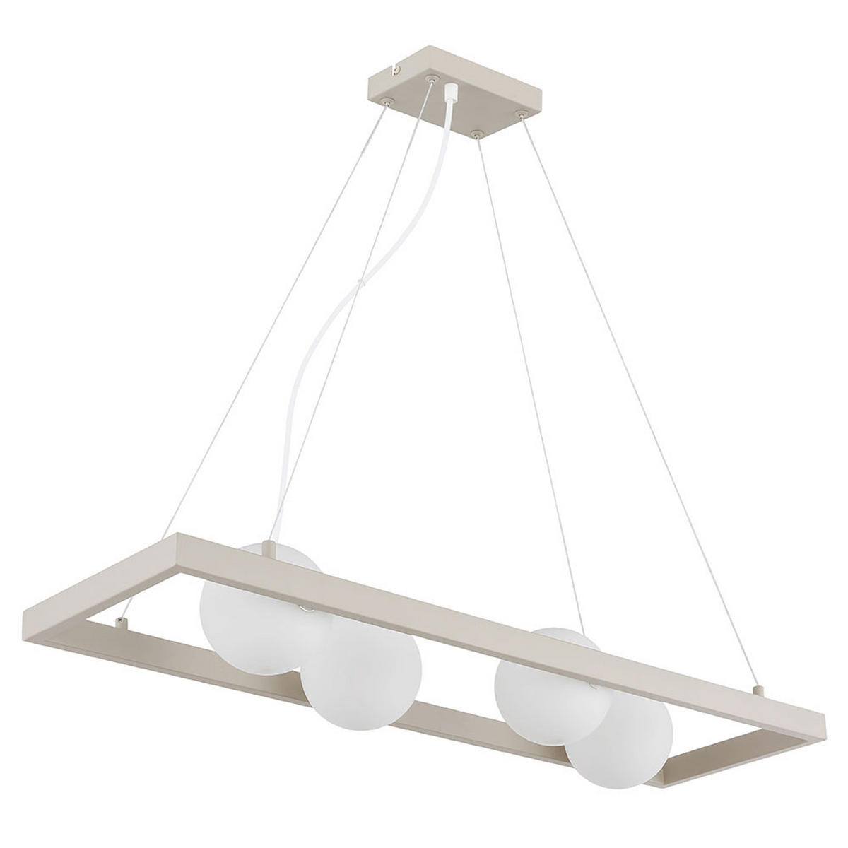 LED PENDELLEUCHTE HÖHENVERSTELLBAR - Bernsteinfarben, Glas (84/24/150cm) - Globo Lighting