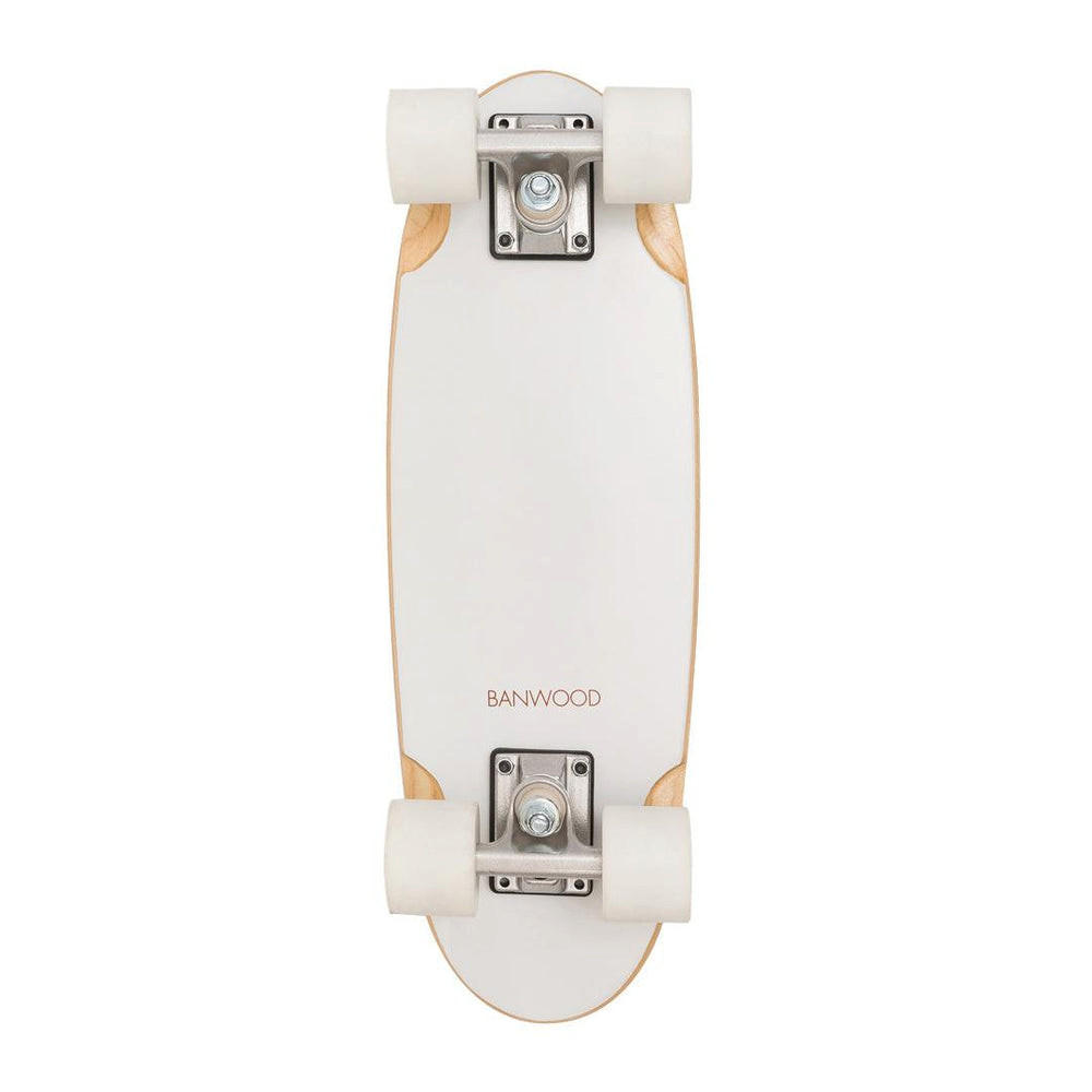SKATEBOARD aus Holz für Kinder, ab 3 Jahren, Weiss - Weiß, Holz (17.5/54cm) - Banwood
