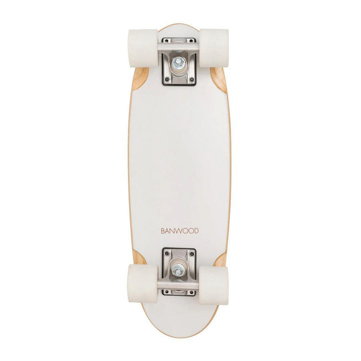 SKATEBOARD aus Holz für Kinder, ab 3 Jahren, Weiss - Weiß, Holz (17.5/54cm) - Banwood