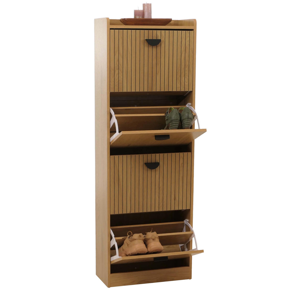 SKŘÍŇ NA BOTY Hnědá - hnědá, kompozitní dřevo (50/148/24cm) - MCW