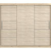 SCHWEBETÜRENSCHRANK ALBA ohne Spiegel Sonoma Eiche, mit LED Beleuchtung 250 cm - Sonoma Eiche, Holz (250/218/61cm) - imoebel24