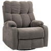 RELAXSESSEL Drehbar Fernsehsessel mit Liegefunktion, Schaukelfunktion Hellbraun - Hellbraun/Schwarz, Textil (96/108/88cm) - HOMCOM