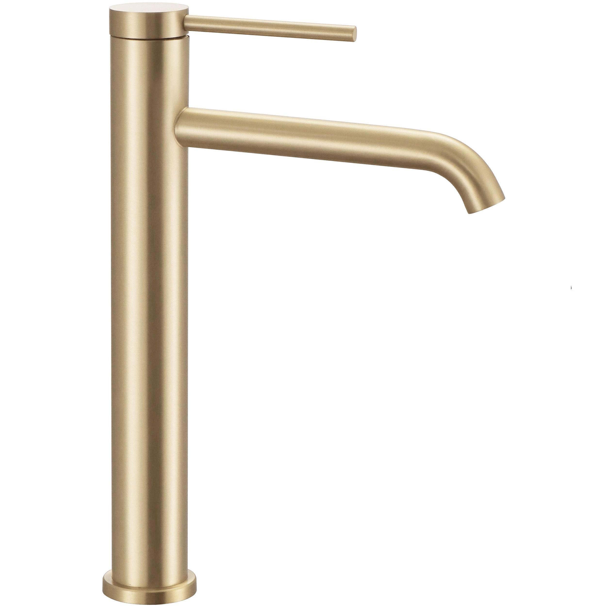WASCHBECKENARMATUR CLIF GOLD BRUSH 20/4/29,5 cm - Goldfarben, Metall (4/29.5/20cm) - REA