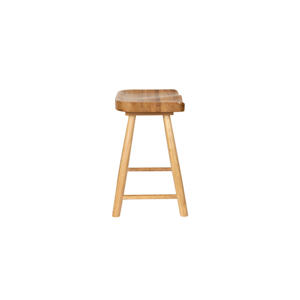 FUSSHOCKER Vander Fußhocker/ Zitshocker Natural - Naturfarben, Holz (43/46/33cm) - Housecraft Living