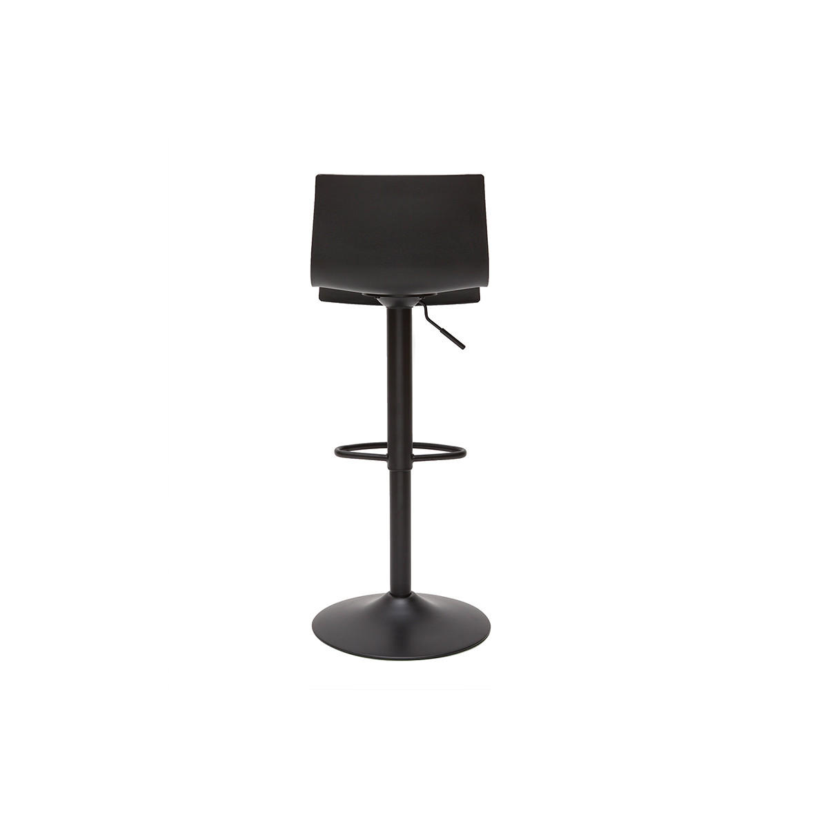 BARHOCKER Verstellbar Schwarzes Metall 2er-Set ONA - Schwarz, Kunststoff (45/81/41.5cm) - Miliboo