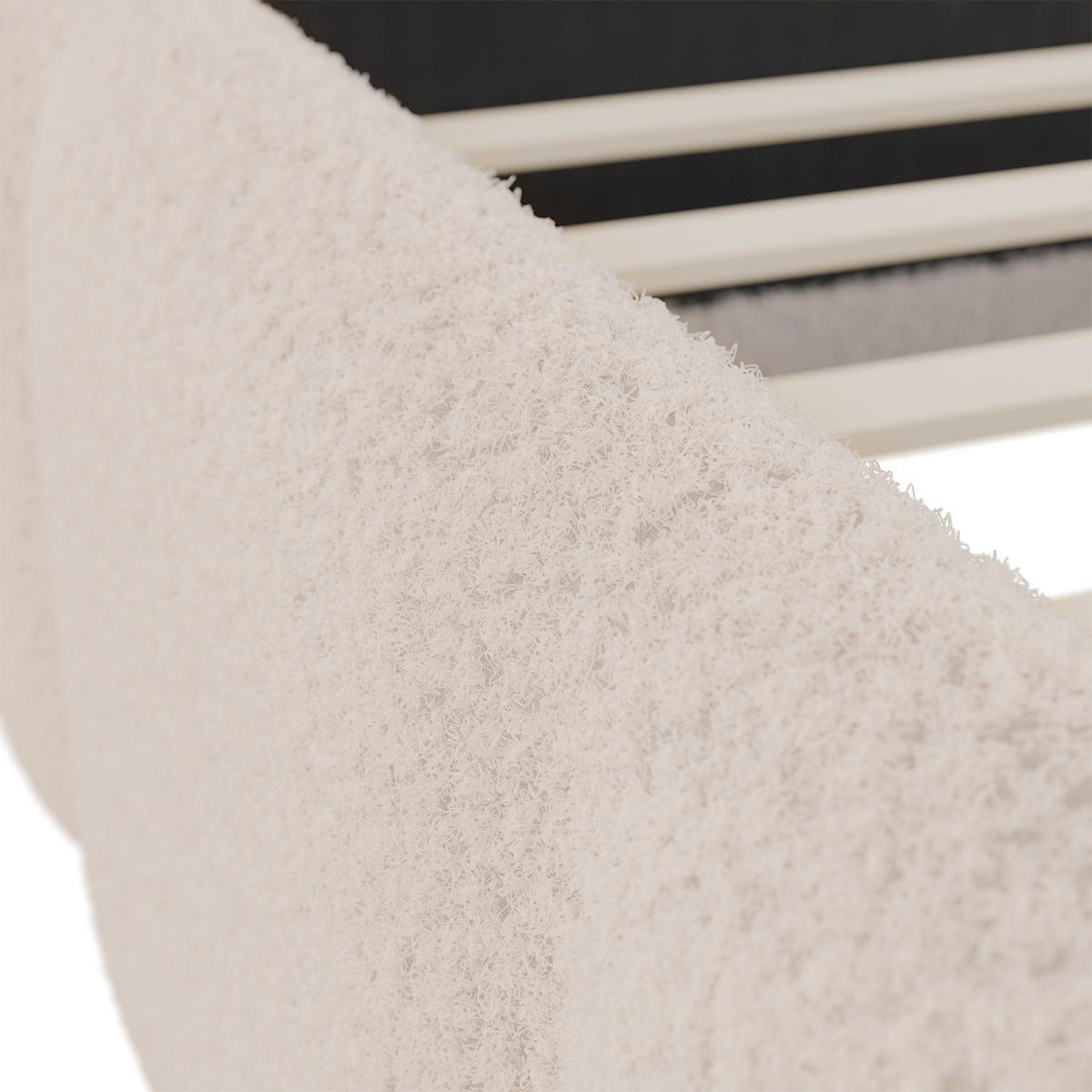 POLSTERBETT Florenz beige 140x200 cm - Beige, Holz (140/200cm) - Juskys