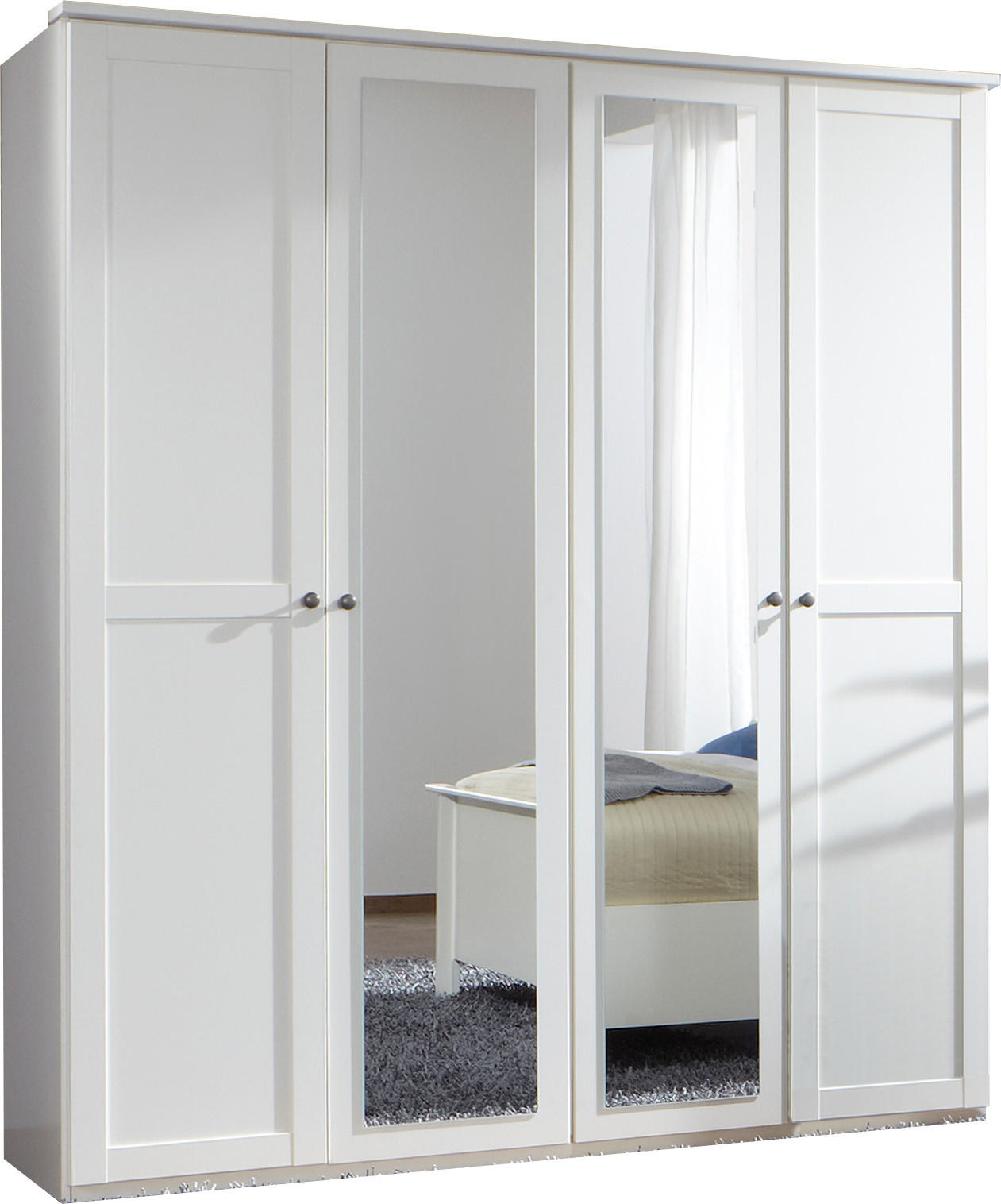 XXXLutz DREHTÜRENSCHRANK Weiß 180cm × 58cm × 210cm