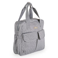 WICKELTASCHE Mivida grau Wickelunterlage, Reißverschluss, Schultergurte, Handtaschengurt, Clips - Grau, Textil (38/36/15cm) - Cangaroo